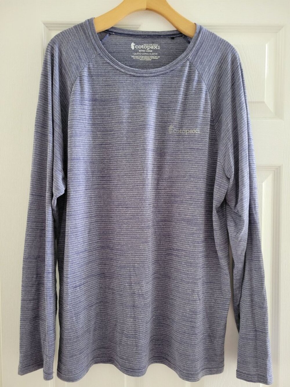 Cotopaxi Mens Quito blue long Sleeve Tee Shirt Baselayer size XL Performance
